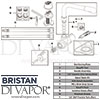 Bristan Manhattan Easyfit Sink Mixer Tap Spares
